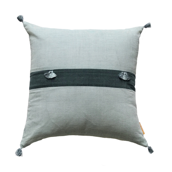 Minas Khadi Dual Stripe Cushion